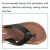 Market Maker MM0152RM Men Soft Sole Flip-Flops, Size: 39-40(Brown)