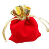 Velvet Bag Jewelry Storage Bag Christmas New Year Holiday Blessing Bag, Size:12x15cm(Red)