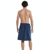 Adjustable Sticky Beach Towel Shower Room Men Wearable Bathrobe with Pockets, Size: M(Navy Blue)