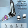 CC57 8 Pin + Type-C/USB-C + Micro USB Magnetic Interface Rotating Fast Charging Data Cable, Cbale Length: 1m(Red)