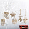 Wooden Cartoon Christmas Tree Ornament Christmas Scene Decoration Supplies(Christmas Tree Shape)