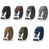 Outdoor Leisure Aluminum Alloy Safety Buckle Belt, Length: 125cm(Black)