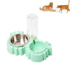 Automatic Pet Feeder Waterer Bowl Green - Cat & Dog