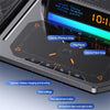T50 5-in-1 Magnetic Wireless Charger Phone Watch Earphone Charging Stand with Clock & Speaker(Black)