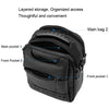 WEPOWER Simple Men Messenger Bag Can Wear Belt Hanging Bag Handheld Shoulder Bag(Grey)