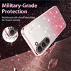 For Samsung Galaxy S23 5G Gradient Glitter Flower All-inclusive Phone Case(Pink)
