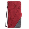For Samsung Galaxy A26 5G Skin Feel Splicing Leather Phone Case(Red)