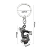 Simulation Cool Motorcycle Keychain Metal Decoration Pendant, Style: X-231 Black