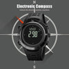 Shimei 2096 Multifunctional Men 50M Waterproof Compass Noctilucent Digital Wrist Watch(Silver)