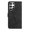 For Samsung Galaxy S25 Ultra 5G Skin-feel Stitching Leather Phone Case(Black)