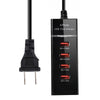 5V 4.1A 4 USB Ports Charger Adapter with Power Plug Cable, Cable Length: 1.5m, US Plug(Black)