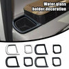 For Honda 2023 N-box JF5/JF6 Right-hand Drive Cup Holder Decorative Frame Patch(Black)