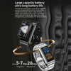 K80 1.57 inch Leather Band IP67 Earphone Detachable Smart Watch Support Bluetooth Call(Gold)