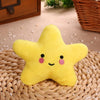 3 Plush Starfish Squeaky Dog Toys - Yellow - 13cm