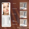 LED Cosmetic Mirror Rechargeable Smart Fill Light Travel Portable Set(Black)