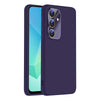 For Samsung Galaxy A16 5G Nano Lens Cover Liquid Silicone Phone Case(Dark Purple)