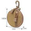 Pocket Portable Mini Coin Bag Key Ring Waist Bag(Black)