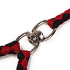 Double Dog Lead, Tangle-Free, 1.4m Red & Black, Small/Medium Dogs