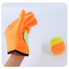 Outdoor Sports Toys Children Plush Sticky Ball Catching Gloves Set, Size:S