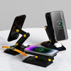 3-In-1 Magsafe Rotating Folding Magnetic Desktop Wireless Charger(Black)