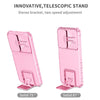 For Samsung Galaxy A16  4G / 5G Stereoscopic Holder Sliding Camshield Phone Case(Pink)