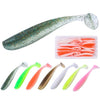 Simulated Fishing Lures Two-Color T-Tail Soft Lures Bionic Sea Fishing Lures, Colour: 5