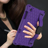 For Samsung Galaxy Tab S6 Lite P610 Honeycomb EVA + PC Shockproof Case with Strap(Purple+Black)