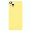 iPhone 14 Plus Glass Back Cover with Holder - Yellow