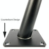 LH-ZT-0001 Cone Round Tube Furniture Support Legs, Style: Oblique Cone Height 30cm(Titanium)