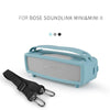 For Bose SoundLink Mini 1/2 Speaker Silicone Cover With Shoulder Strap Carrying Case(Gray)