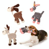 Bite-Resistant Squeaky Plush Dog Toy, Brown, 88cm