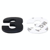 Car Vehicle Badge Emblem 3D Number Three Self-adhesive Sticker Decal, Size: 3.6*4.5*0.5cm
