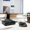 HYSTOU H2 Windows / Linux System Mini PC, Intel Core I5-7267U Dual Core Four Threads up to 3.50GHz, Support mSATA 3.0, 8GB RAM DDR3 + 256GB SSD 500GB HDD (White)