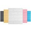 5mm Thickness 35x38.5cm 3D Self-Stick Wallpaper Soft Wrapping Waterproof Wall Sticker(White)
