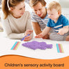 Children Educational Toys Stress Relief Silicone Sensory Activity Board(Light Purple)