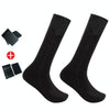 Y201 Winter Warm Tube Heated Cotton Socks Outdoor Heated Ski Socks, Style:with Battery Box(Black)