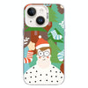 For iPhone 13 Christmas Series PC Full Coverage Pattern Phone Case(CW061 White)