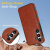 For Samsung Galaxy S24 5G Litchi Leather Skin Card Slots Phone Case(Brown)