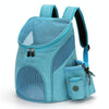 Foldable Pet Carrier Backpack, Light Blue, Small (Cats & Dogs <3kg)