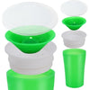 360 Degrees Rotated Baby Learning Drinking Cup With Double Handle Flip(Green)