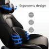 SR-09 Car Neck Pillow Memory Foam Lumbar Support, Style: Massage Lumbar Support (Black)