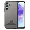 For Samsung Galaxy A55 5G Twill Fabric Leather Skin Back Phone Case(Gray)