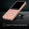 T68 Card Lossless Sound Quality Ultra-thin HD Video MP4 Player(Rose Gold)