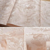 Bedroom Living Room Classic Damascus 3D Precision Pressed Non-Woven Fabric Self-Adhesive Wallpaper, Specification: 0.53 x 3 Meters(JA206 Pink)