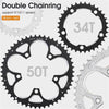 WEST BIKING 34T-50T Road Bike Racing Folding Chainwheel(Black)