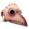 HG65005 Halloween Dress Up Props Rivets Beak Shape Mask(Brown)