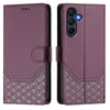 For Samsung Galaxy A26 Honeycomb Embossing RFID Leather Phone Case(Violet)