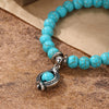 S2212-1 Eyes Women Beaded Bracelet Turquoise Ethnic Style Charm Jewelry