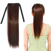 Natural Long Straight Hair Ponytail Bandage-style Wig Ponytail for WomenLength: 45cm (Marron)