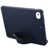 For iPad mini 5 / 4 / 3 / 2 / 1 TPU Leather Back Tablet Case with Wristband(Dark Blue)